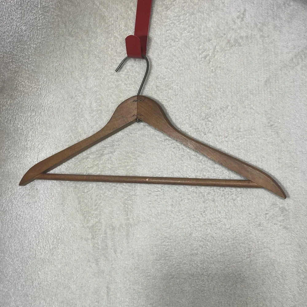 Vintage Crawford Clothes Wooden Hanger New York Bronx Brooklyn Jamaica